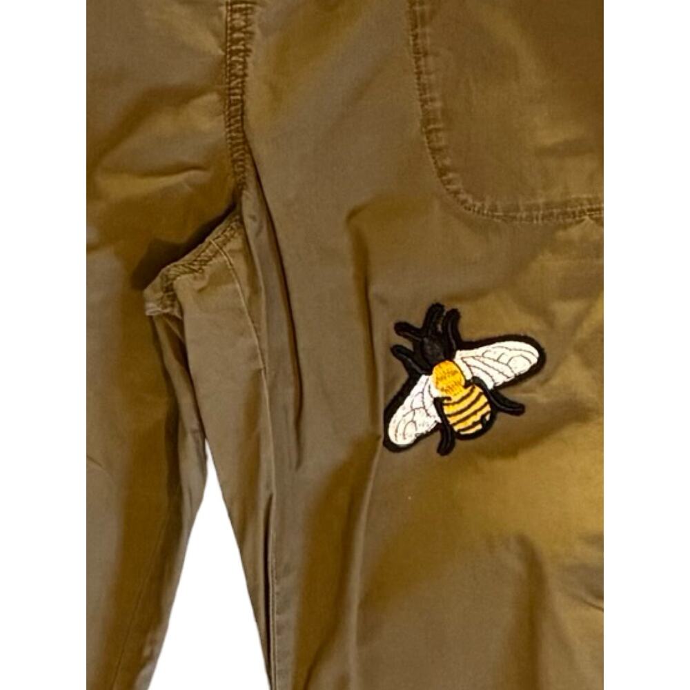 Calvin Klein Pants Womens Size 4 Tan Joggers Lightweight Bumble Bee Mid Rise - Picture 8 of 12